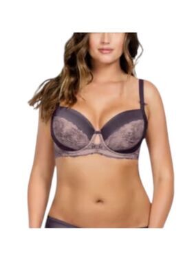 Parfait Mariela Contour Padded Bra purple satin lace underwire bra 38C